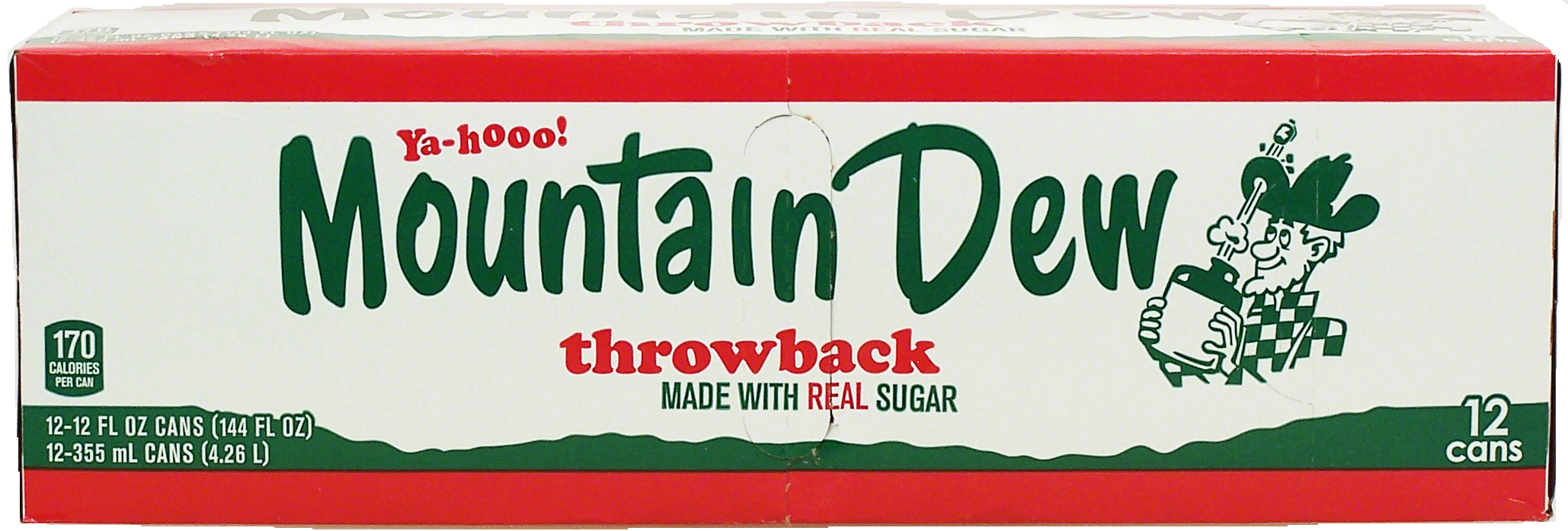 Mountain Dew throwback citrus soda made with real sugar, 12-fl. oz. cans Full-Size Picture